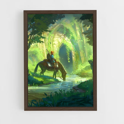 zelda-2 cadre Bois foncé