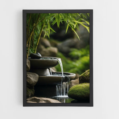 Zen-Brunnen-Poster