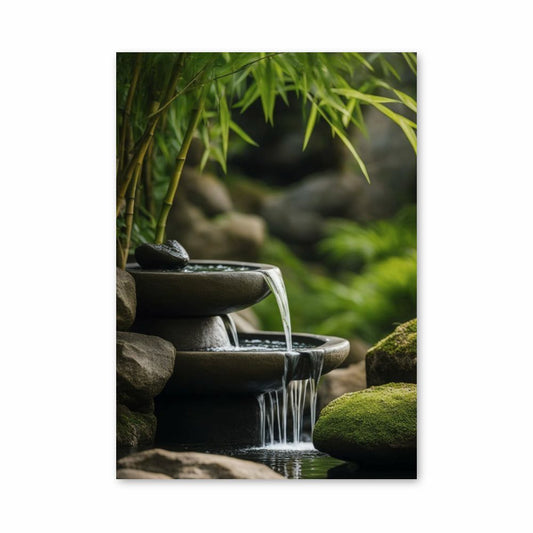 Zen-Brunnen-Poster