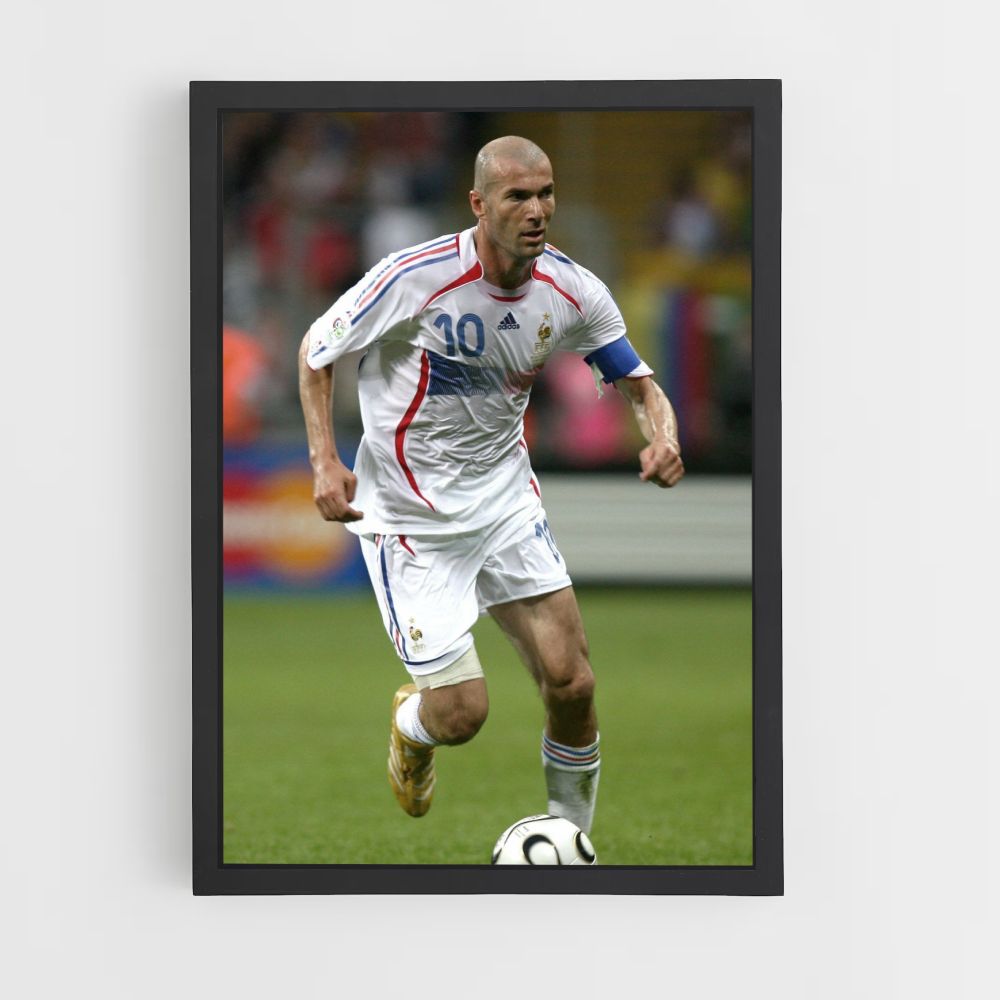 Poster Zinédine Zidane Frankreich