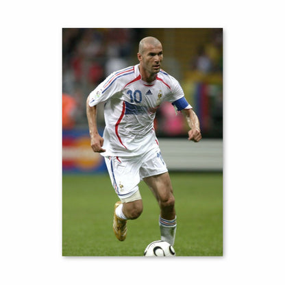 Poster Zinédine Zidane Frankreich