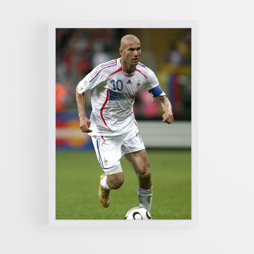 Poster Zinédine Zidane Frankreich