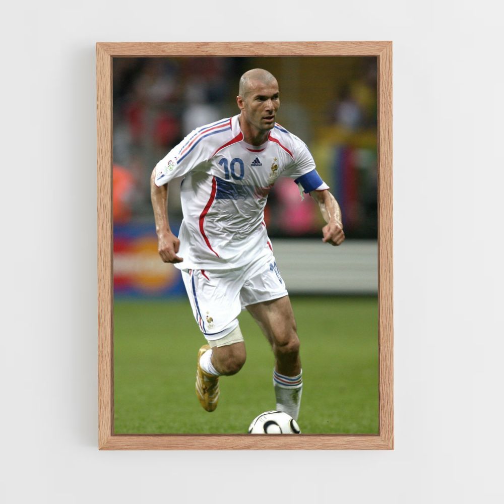 Poster Zinédine Zidane Frankreich