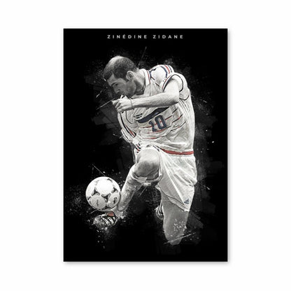 Poster Zinédine Zidane Ballon