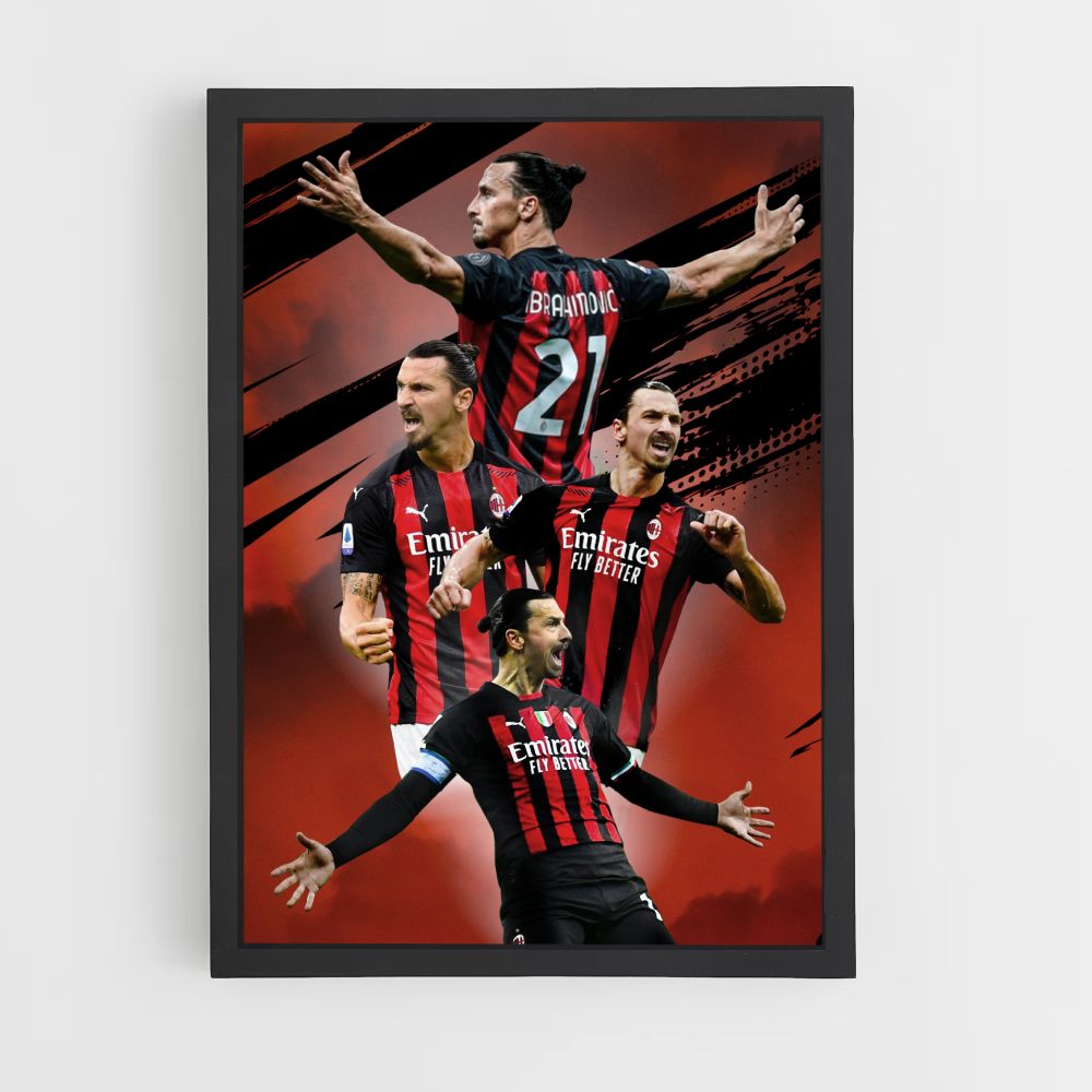 Zlatan Red Poster