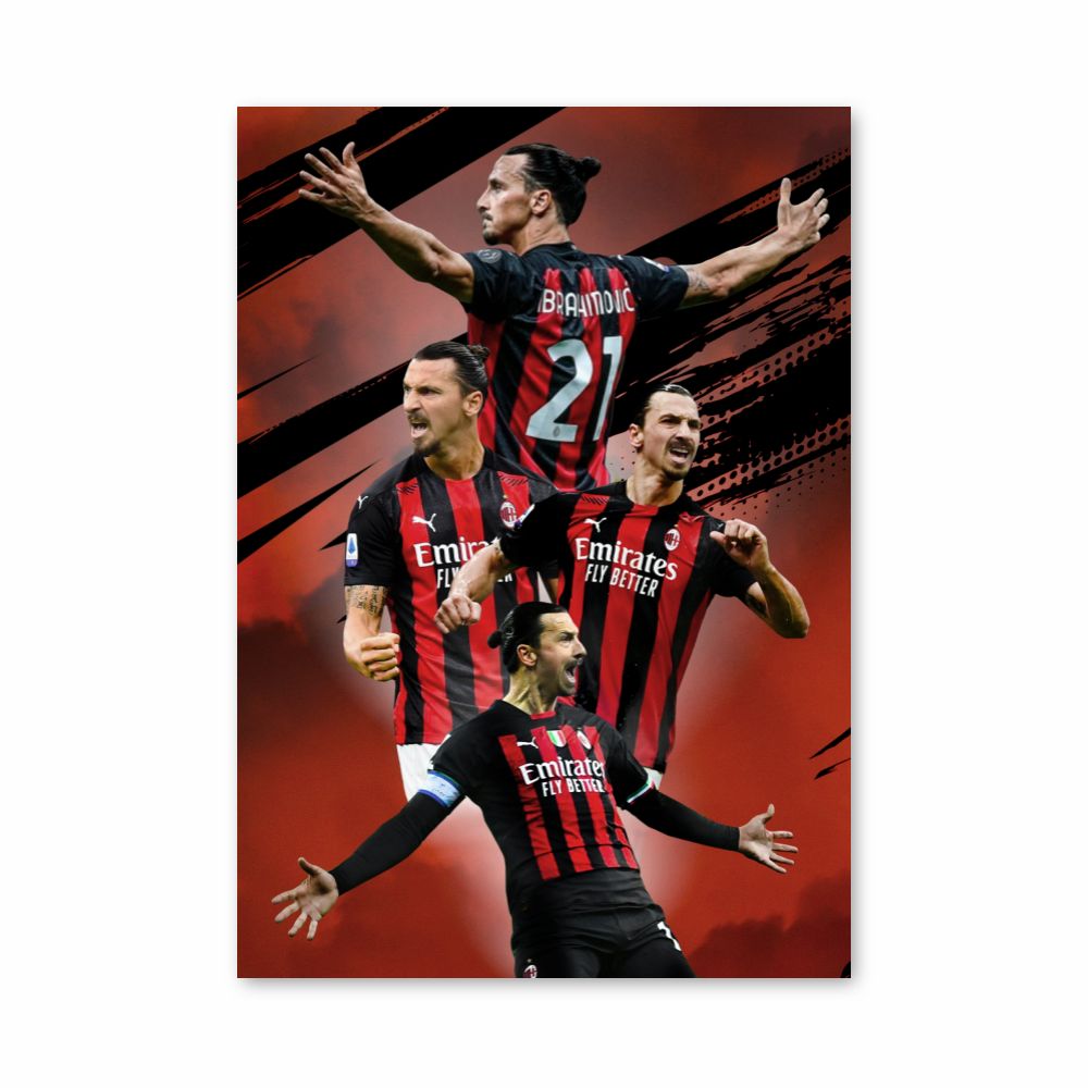 Zlatan Red Poster