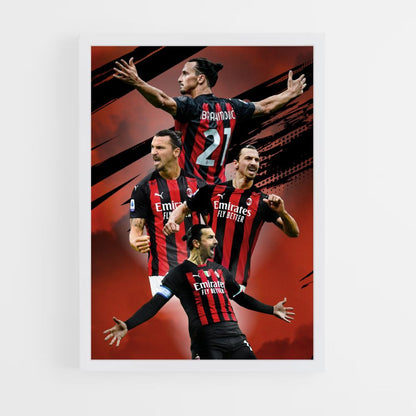 Zlatan Red Poster