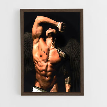 zyzz-4 cadre Bois foncé